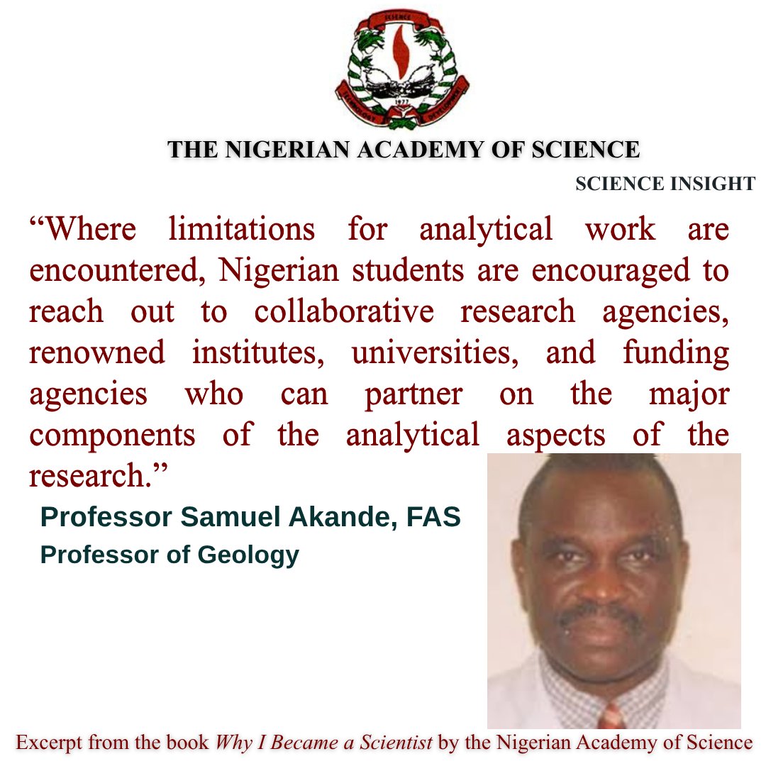 NgScienceAcad's tweet image. Where gaps exist, seek collaboration to strengthen research.
#scienceinsight #science #sciencematters