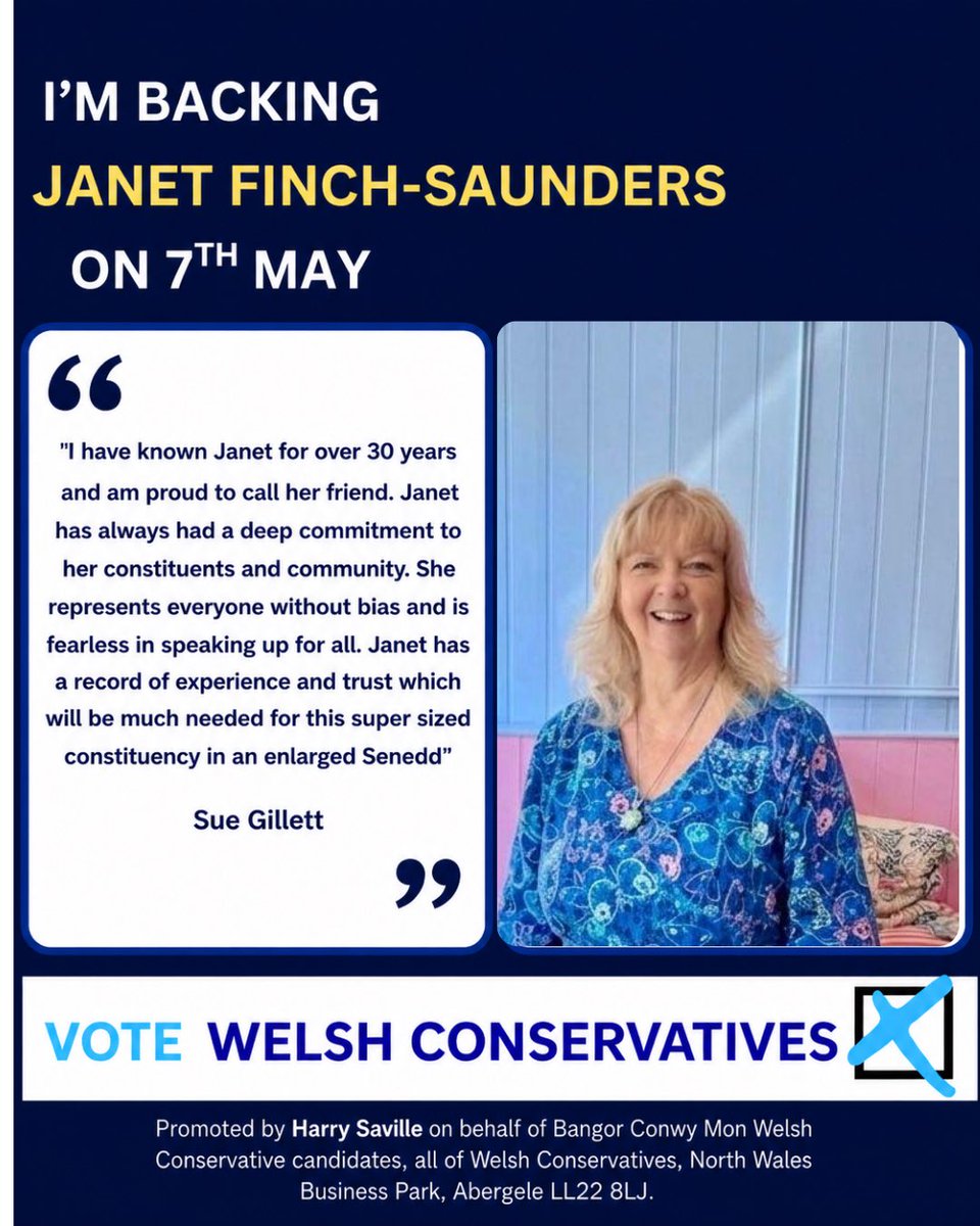 Janet Finch-Saunders MS/AS tweet media
