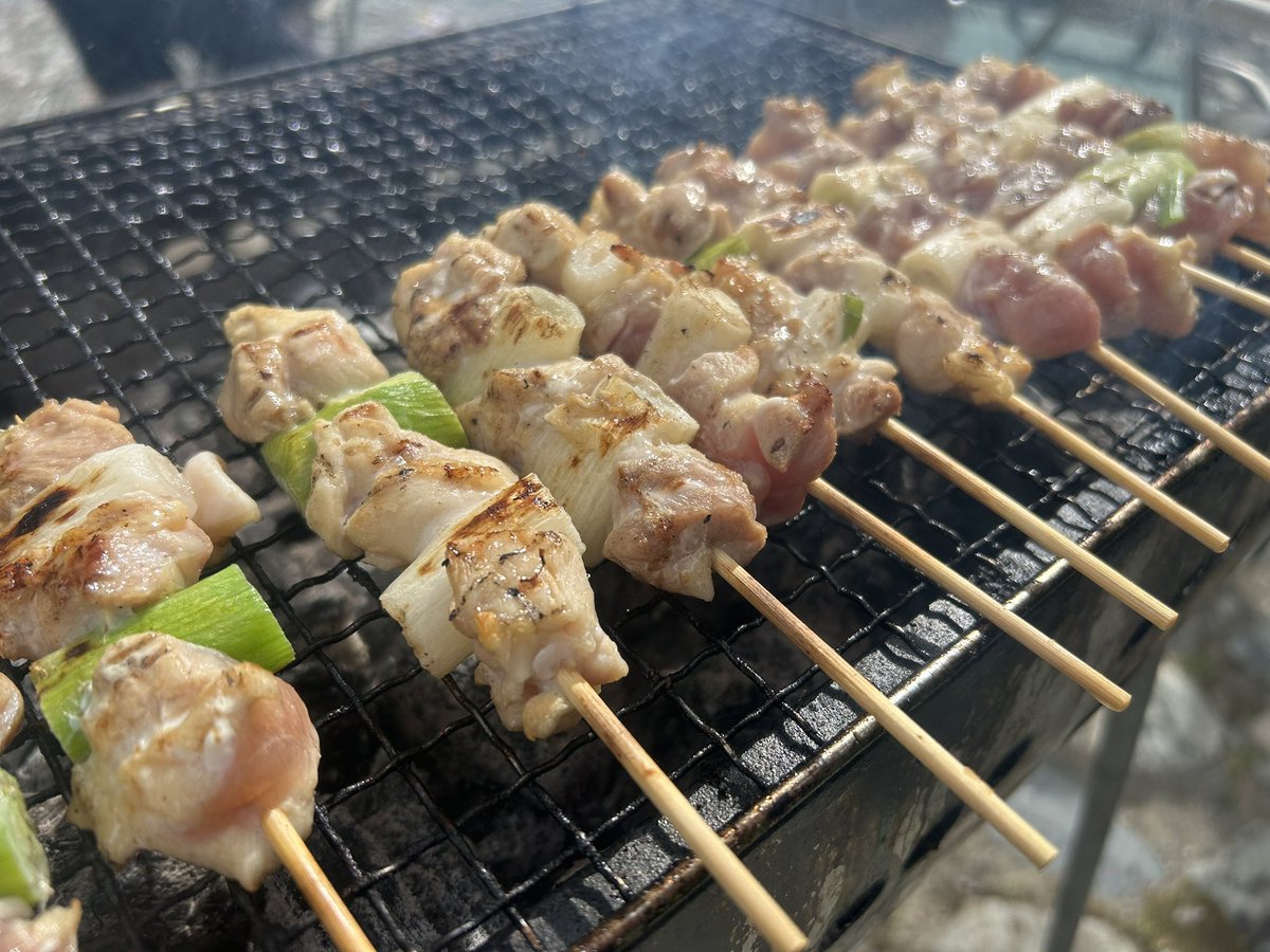plarailplayer's tweet photo. バーベキューの締めは
炭火を調整して
じっくり焼き鳥 https://t.co/ddEBudpIoq