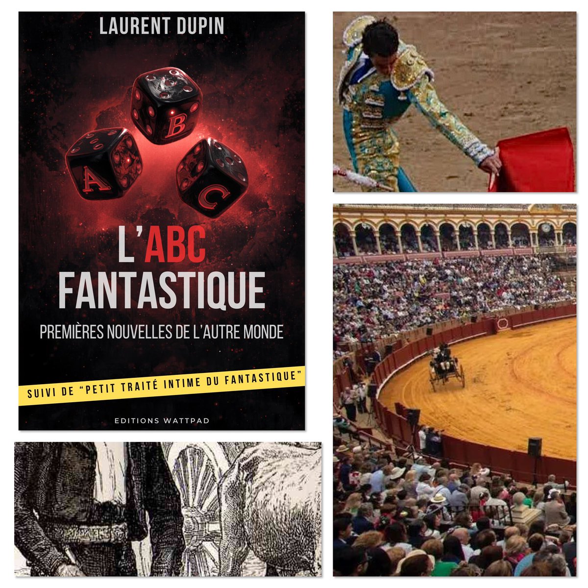 ldupin's tweet image. Une foule, une bête, une cape rouge, la poussière… de la corrida de l’Autre Monde, dans l’#ABCfantastique mon nouveau livre 📕 publié sur @wattpad 
#book #fantastique #espagne
wattpad.com/1625850624-l%2…