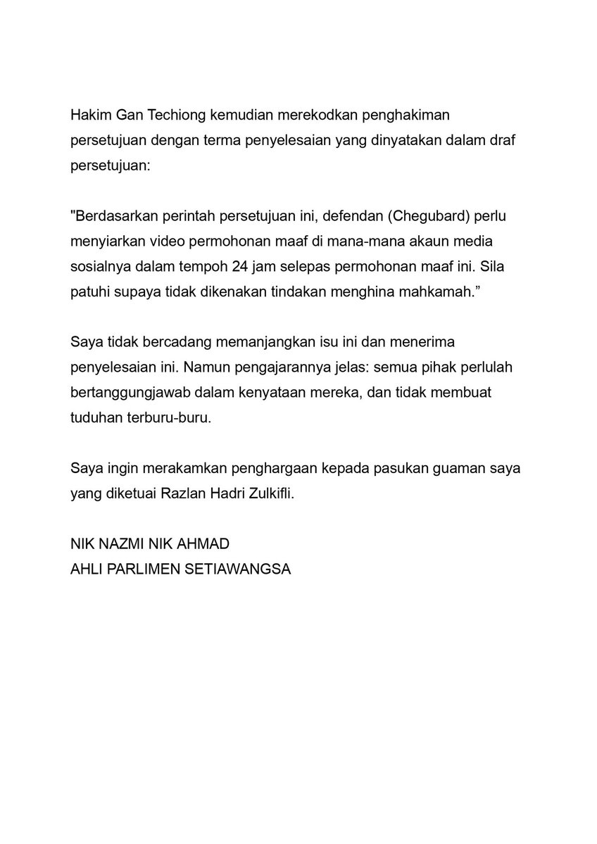 🇲🇾 Nik Nazmi tweet media