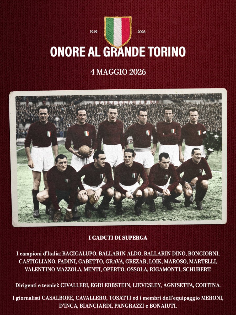 MassimoLau8485's tweet photo. Da interista festeggiante, un ricordo per una squadra tra le più forti al mondo, scomparsa tragicamente, non può mancare, il grande Torino è leggenda https://t.co/LuLxsNqkno