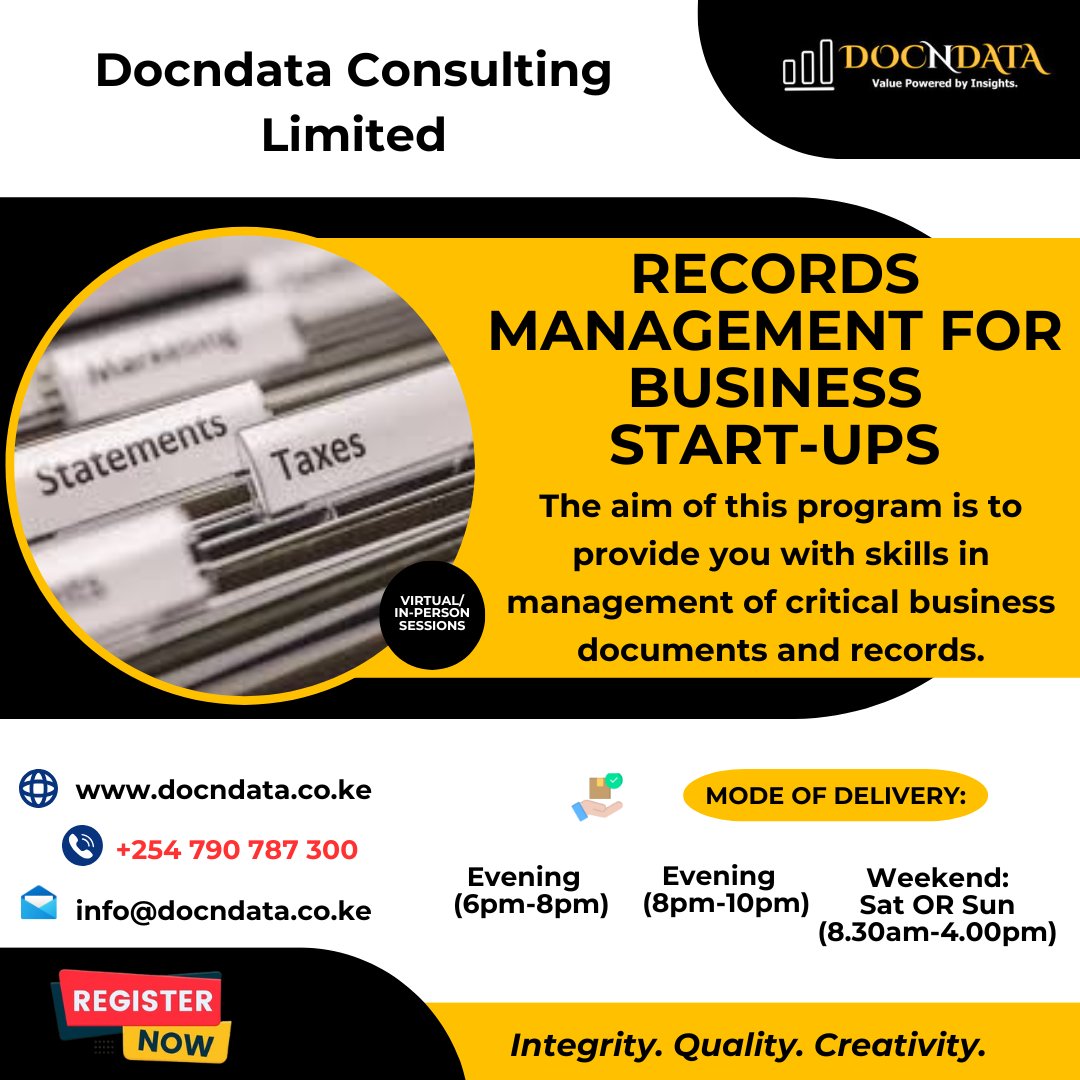 docndata's tweet photo. Create it. File it. Digitize it. Manage it. Complete records management solutions for businesses and startups.
https://t.co/CFBAU0en0X
https://t.co/UNfeA747qF
https://t.co/nyUW8TqYRf
https://t.co/z0qgGXWUwq
Call/Whatsapp 0790 787300
.
.
.
#BusinessIntelligence #docndata https://t.co/1Zw4QpmngR