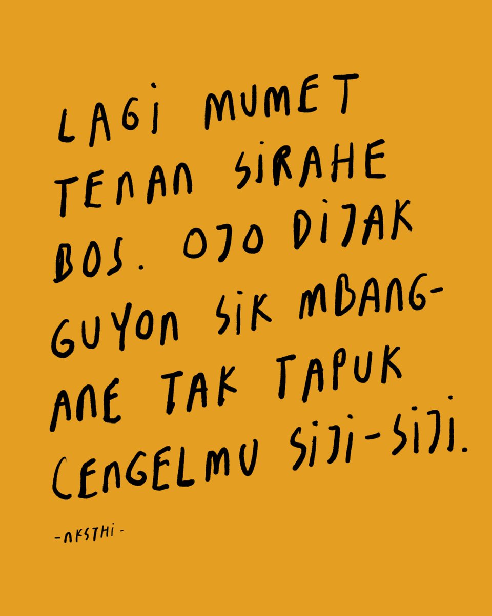 Nanti Kita Sambat Tentang Hari Ini tweet media