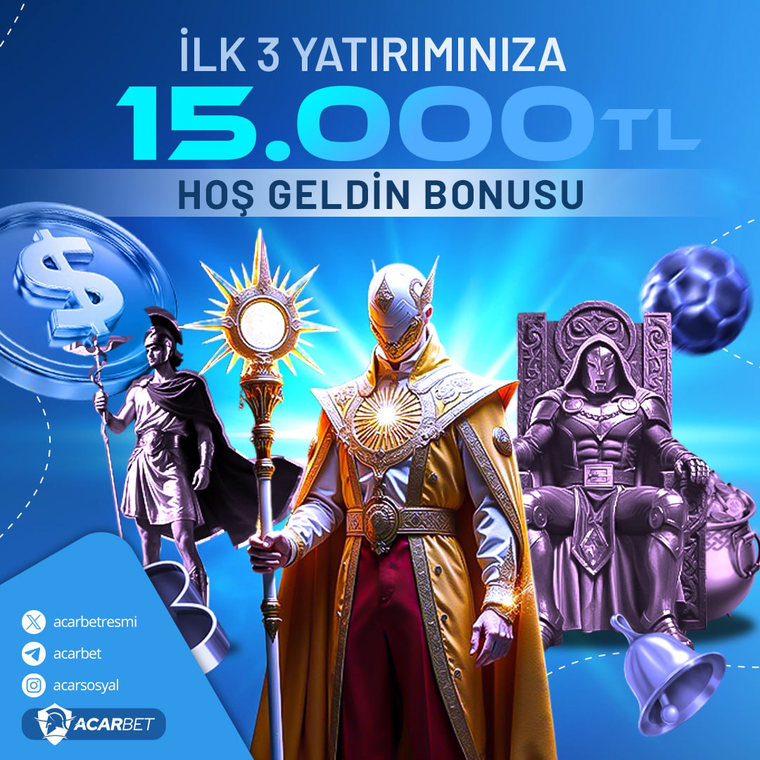 İlk 3 yatırımınızda 15.000 TL bonus fırsatını yakalayın ve kazancın zirvesine çıkın! Bu heyecan dolu yolculukta siz de yerinizi alın. Yorum yaparak şansınızı paylaşın! 🎲💥 #Acarbet #Bahis #Kazanç #Şans #Eğlence