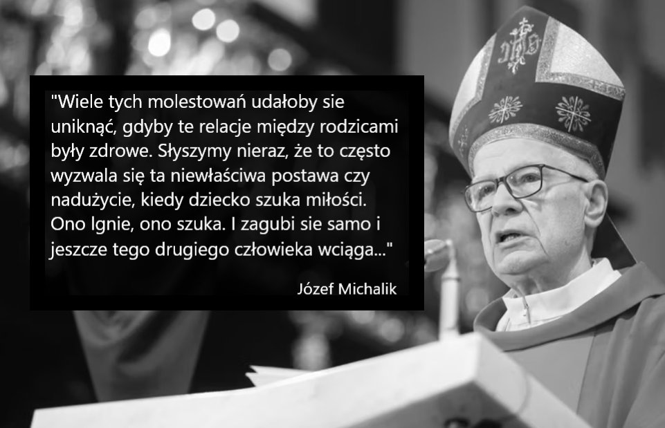 Roarrr365's tweet photo. Myślę, że J. Michalik zostanie przez nas zapamiętany, jako gorący obrońca pedofilów w sutannach. ☝️💩
Ot, taki to był człowiek gorącej wiary... w bezkarność sukienkowych pedofilów.
#rzygaćsięchce https://t.co/D7uPE8G6o3