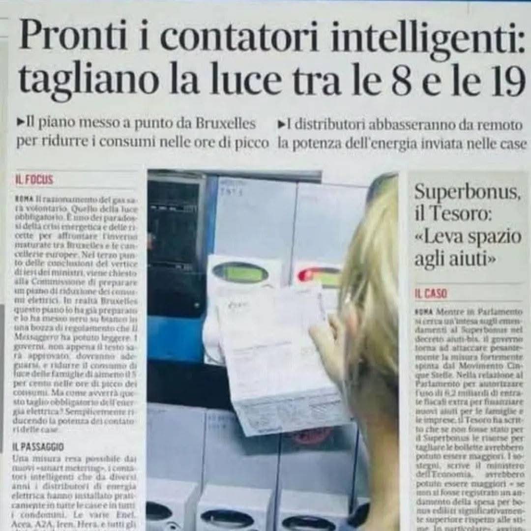 NOWARNONATONOU1's tweet photo. IDENTITÀ DIGITALE
CONTROLLO TOTALE
ESCLUSIONE CON UN CLICK!
#ITWALLET #CIE #EUDI #EUDIWALLET #DIGITALID #IDENTITADIGITALE https://t.co/8WNBOin9R4