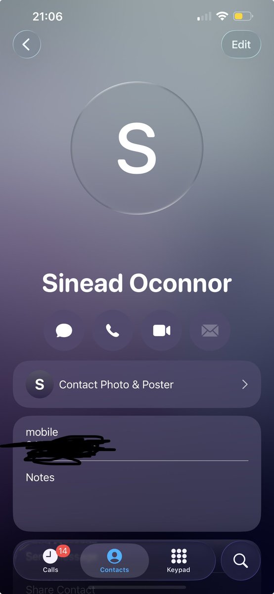 ReubenPrecht's tweet photo. I met the cutest girl last night and I asked for her number and she saved it in my phone as Sinead O’Connor https://t.co/40MPNlOuWG