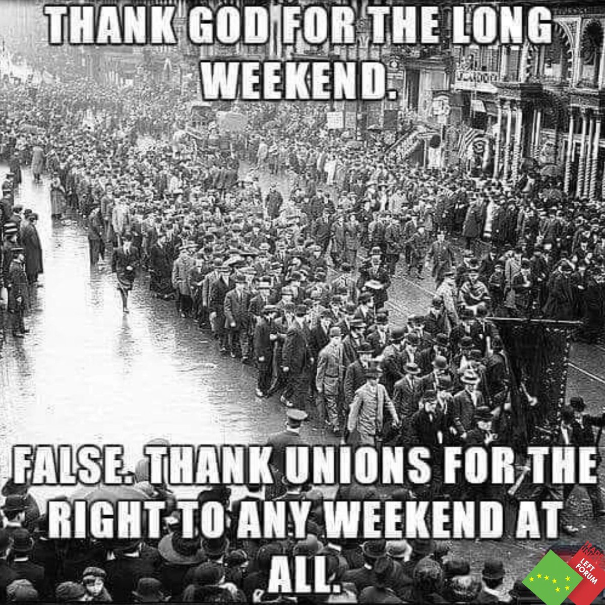 TUnionLeftForum's tweet photo. “With all their faults trade unions have done more for humanity than any other organization of  people that ever existed.
They have done more for decency, honesty education, the betterment of humanity, for developing of character in  people, than any other association of people” https://t.co/8IFpwhKhT8