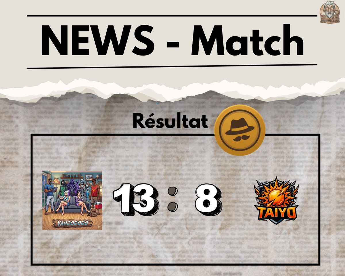 PapyChallenges's tweet image. Result Match

Un autre beau match qui a eu lieu hier soir sur Papy's Challenges 
Yahoooo 13-8 Taiyo

Félicitations aux deux équipes 💪
twitch.tv/papychallenges

#matchday #live #cast #valogame