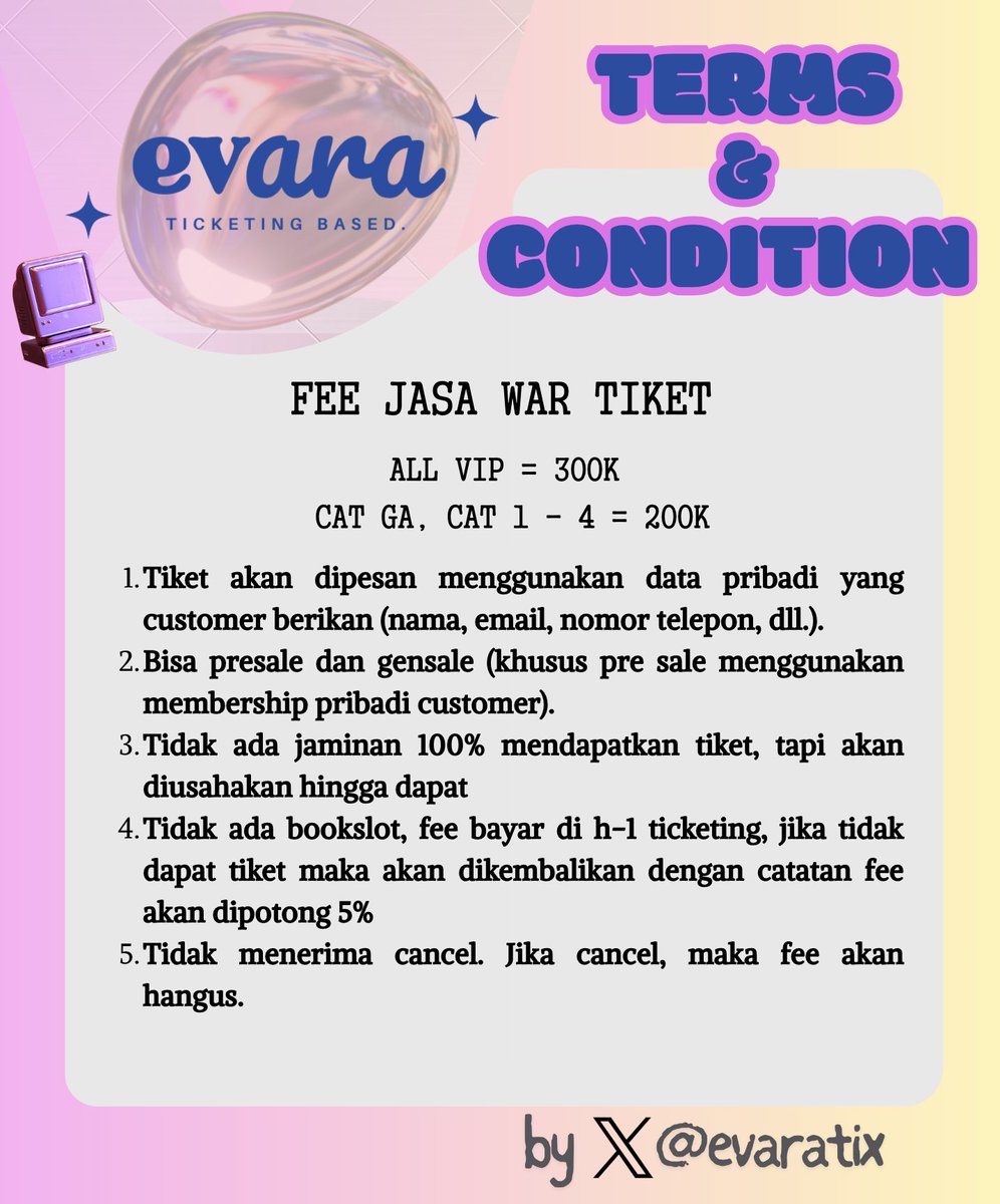 evara || ticketing based. tweet media