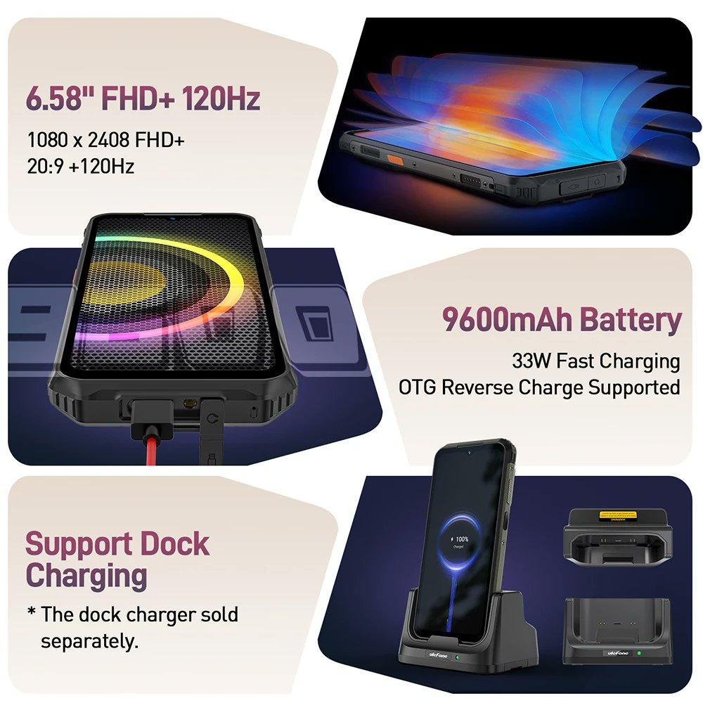 aliexpressbdeal's tweet image. 257 / 
BIG Promotion #11.11 #blackfriday #cybermonday !!!
Ulefone Armor 21 Rugged Phone 16GB RAM 256GB ROM Smartphone Android 15 G99 Mobile phone 64MP 9600mAh 4G Cellular Global Version

Purchase link: s.click.aliexpress.com/e/_c4oDztAr

Make your order quickly or ad