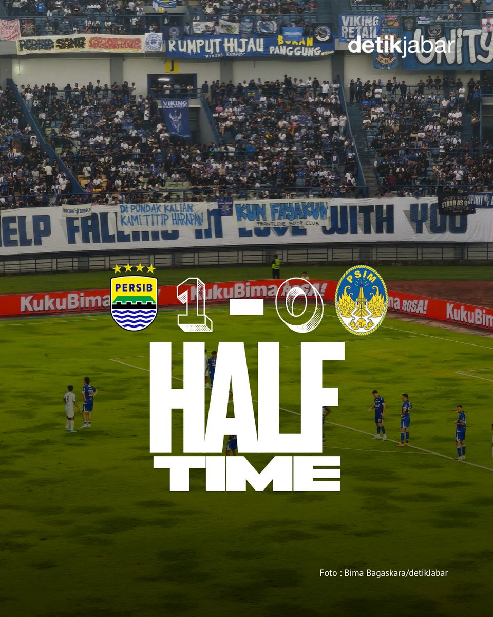 detikjabar_'s tweet photo. HALF TIME! Persib 1 - 0 PSIM
Foto : Muhammad Satria/detikJabar
#detikjabar #persib #psim https://t.co/BCt0PUW6sL