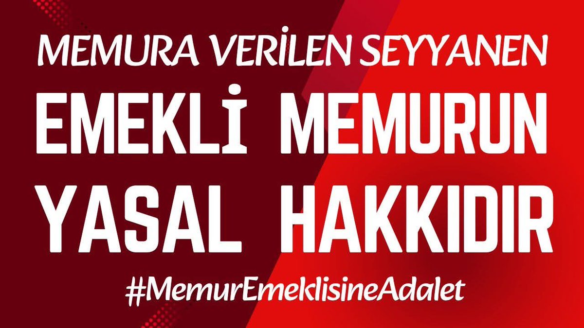 ⁉️Eyy <a href="/Akparti/">AK Parti</a> ve <a href="/MHP_Bilgi/">MHP</a> ile <a href="/tcbestepe/">T.C. Cumhurbaşkanlığı</a> almadan vermek Allah'a mahsus 
⁉️#EmekliMemur sizden ne aldıki oy versin
⁉️#MemurEmeklisineAdalet sağlanana dek yok hükmündesiniz
⁉️SEYYANEN kanuni haktır üstüne birde <a href="/RTErdogan/">Recep Tayyip Erdoğan</a> sözü var
⁉️Eee SEYYANENİ Vermek için ne bekliyorsunuz⁉️