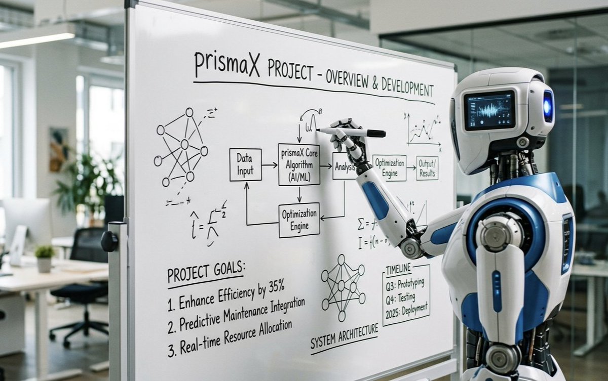 RIZON1098962's tweet image. @PrismaXai 
Why is @PrismaXai actually a big deal? 

​Most AI projects today are just "tools on a screen. You type, it replies. It’s useful, but it’s a closed loop.

​PrismaX is aiming for something much larger: The bridge between digital intelligence and physical action.