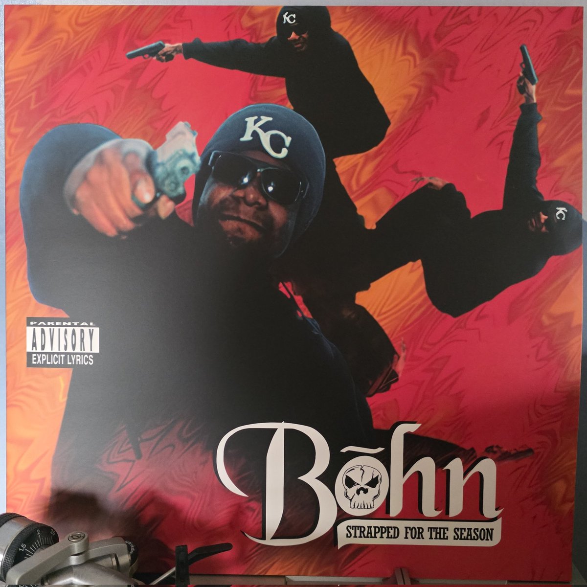MVilenius's tweet image. Bohn - Strapped For The Season, 1995. Kansas City, Kansas.

#vinylcollection #90sHipHop #MidWestRap #GangstaRap