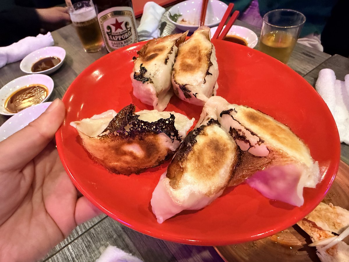 mg.が餃子号だったからmg.&amp;BeːinGの合同打ち上げは餃子！！！！
美味すぎる！！！！
