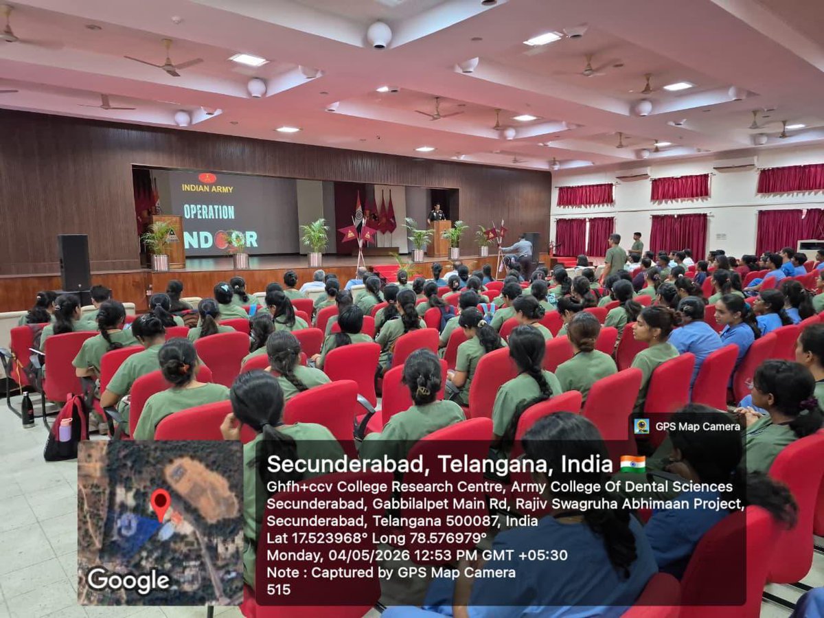 ACDSHyd's tweet photo. A compelling presentation on Operation Sindoor was delivered by Col NK Singh,SM today. His analysis of Pahalgam attack &amp; counter-terrorism complexities provided a critical awareness of dedication of resilient Indian Army to maintain National Security.#OperationSindoor #IndianArmy https://t.co/51ijNTZxAS