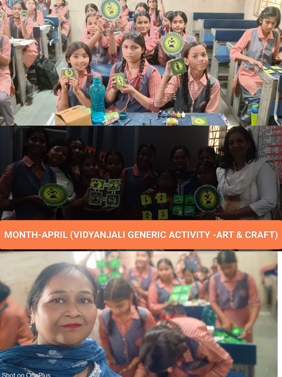 BaliRam14150546's tweet image. Name of Activity: Generic Activity – Art and Craft (27/04/2026)
Number of Students Participated: 80
SKV Pooth Kalan 1412027
4. Name of H.O.S: Ms. Darshana Kumari Vidhyanjali Incharge: Ms. Mamta

CRCC: Mr. Bali Ram Yadav
 District: North West – B
Volunteer Name: Ms. Usha Mittal