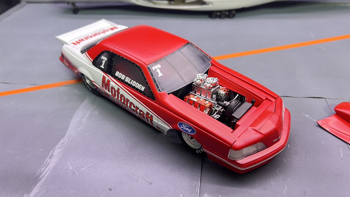 完成しました Revell 1/24 Motorcraft T-BIRD Pro Stock (FORD