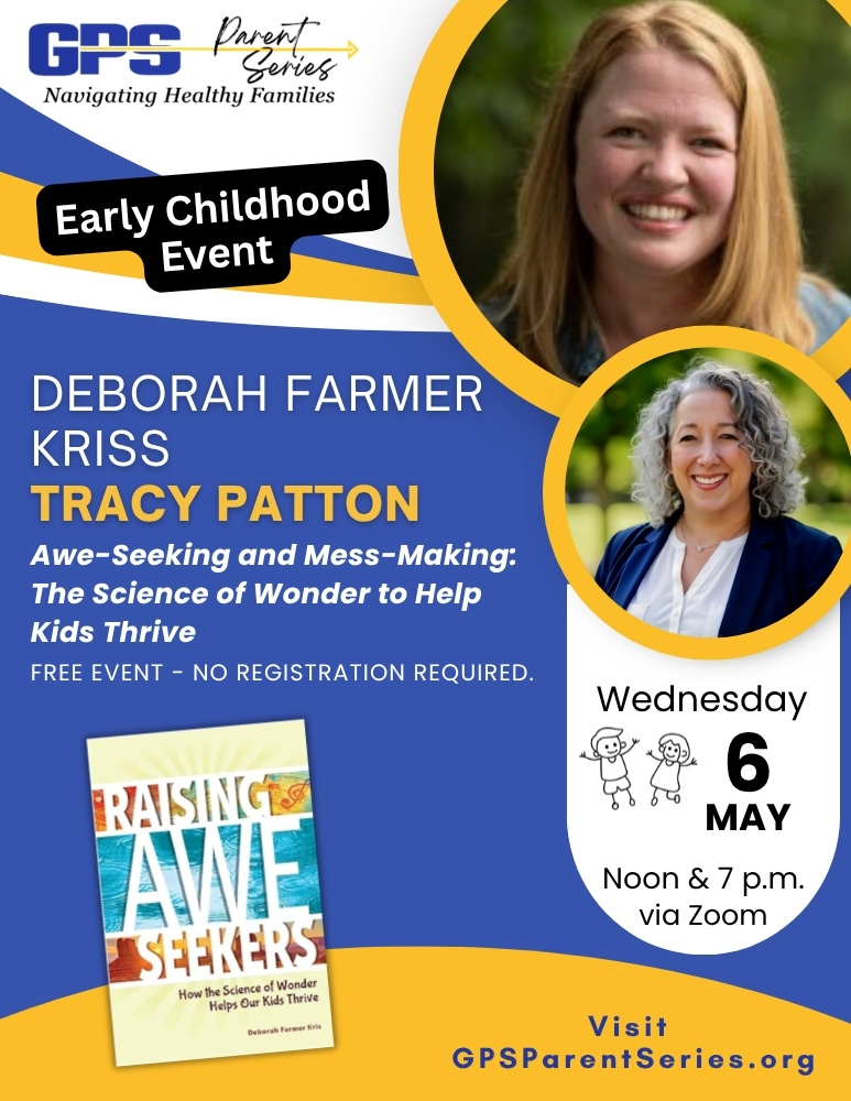 GPSParentSeries's tweet photo. ✨ Raising thriving kids might start with… awe + a little mess

Join Deborah Farmer Kris & Tracy Patton for a FREE event on how wonder + sensory play boost kids’ creativity, empathy & emotional growth.

🗓 May 6 | Noon & 7 p.m. CT
💻 Zoom | No registration

https://t.co/wA0v6ogjqF
Please share!
#Parenting #EarlyChildhood #GPSParentSeries #Kids