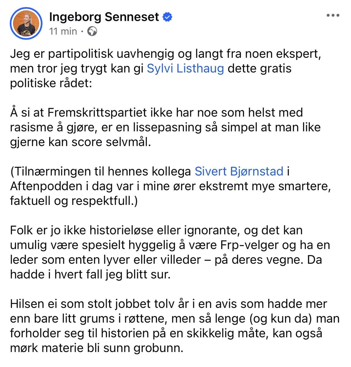 Ingeborg Senneset tweet media