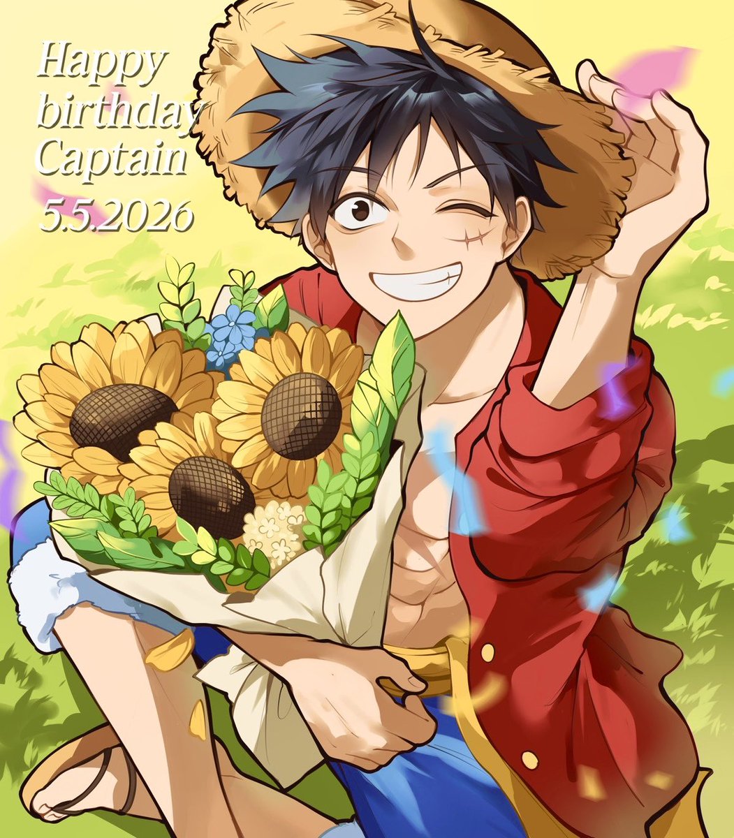 alynomali's tweet photo. Happy birthday luffy! 🌞

#ルフィ誕生祭2026
#ONEPIECE https://t.co/nbDLq3JzN9