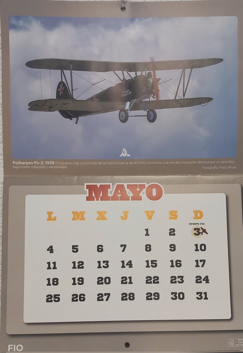eb4ewl's tweet photo. Se me pasó esta mañana, comenzando mes!! MAYO. Ya con el calendario de la FIO aparte del de EdA https://t.co/7qg1STYYZN