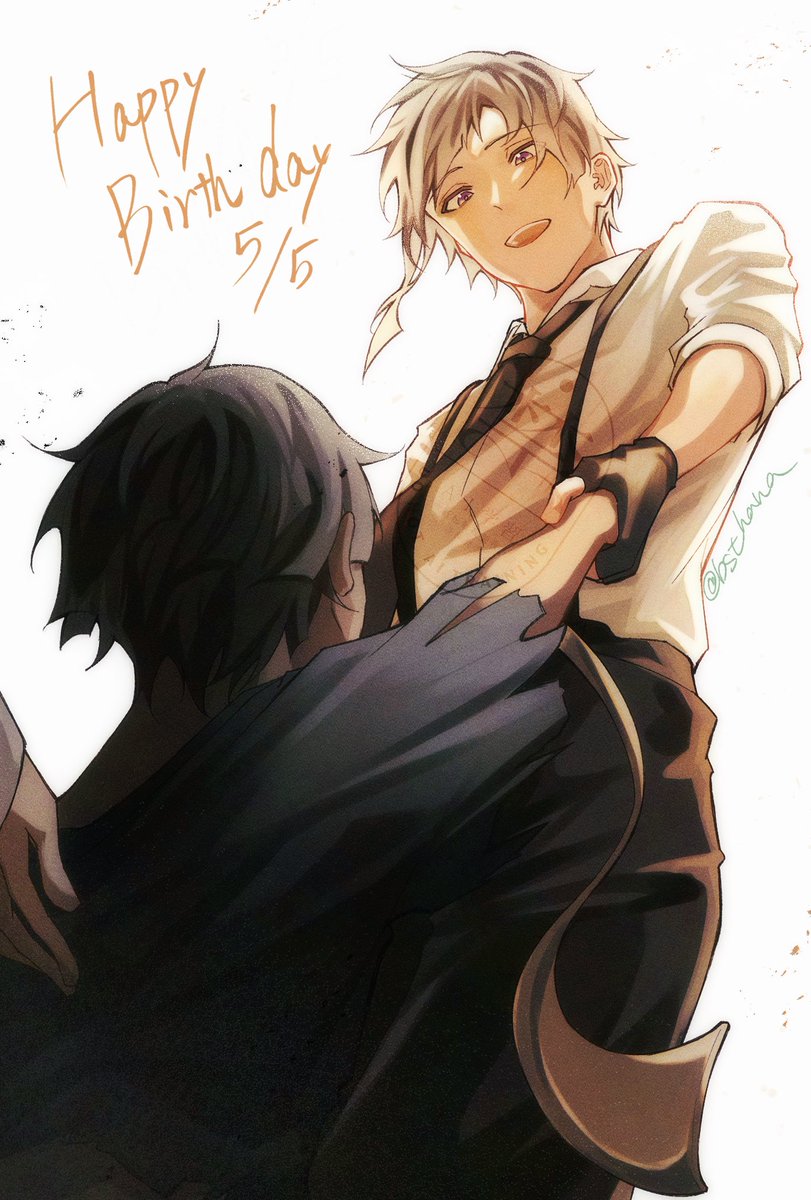 bst_hana's tweet photo. #探偵社の可愛い虎君の生誕祭2026
#5月5日は人虎の誕生日 
#探偵社の新入りタイガーボーイ生誕祭

いつもありがとう、今年もおめでとう

(去年の絵加筆修正) https://t.co/JGna6PIqsh