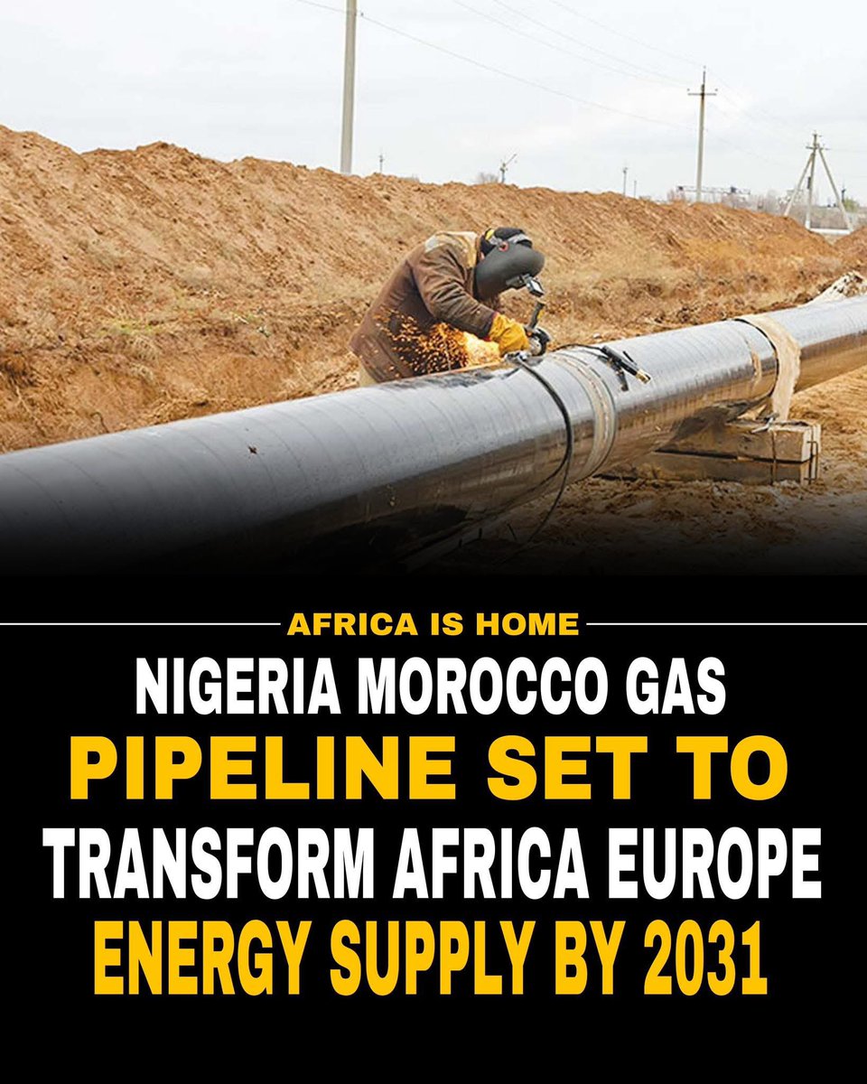 Europe now eyes and plans to extract Nigeria’s gas directly from its source to Europe.

The Nigeria-Morocco Gas Pipeline is planned to establish a major energy route from West Africa to Europe by 2031, passing through 13 Atlantic coastal countries, with key contributions from