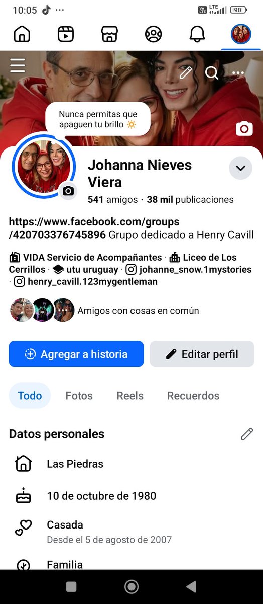 JOHANNANIEVES12's tweet image. Las cuentas que más uso.. #tiktok #Facebook #instagram 
#JohannaNieves 
#HenryCavill