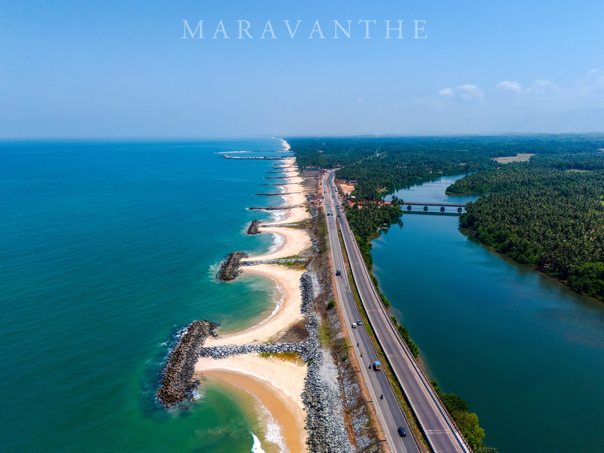 doc_sangam's tweet photo. Where the highway kisses the sea 🌊

#Maravanthe #Karnataka #CoastalVibes #BeachLife #IncredibleIndia #DroneShot #TravelIndia #dji #djiflip https://t.co/U4LMRTgeWn