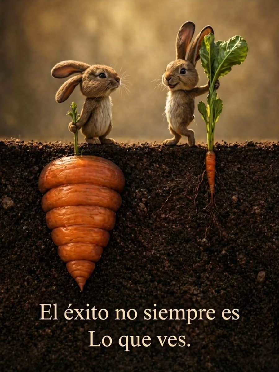 FabyzAzul's tweet photo. Lo que se ve sobre la superficie es
solo una pequeña parte de la
historia.

​Cultiva tus raíces con paciencia.

Tu verdadero éxito se está
construyendo donde nadie
más mira.

Qué éxito invisible estás
cultivando hoy? https://t.co/BYW4KyG6Kd