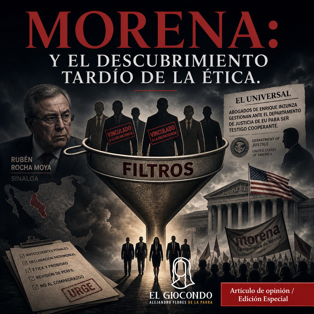 AlejandroFdelaP's tweet photo. Morena habla hoy de filtros, ética y “candidatos de lujo”… justo cuando los escándalos comienzan a acumularse y las dudas cruzan incluso fronteras. ¿Autocrítica real o control de daños? 

En este análisis publicado en https://t.co/q0Fc5FtVUz, desmenuzo las contradicciones, los intereses y el momento político detrás de este repentino descubrimiento de la moral partidista. Porque cuando un movimiento en el poder decide revisarse a sí mismo, lo importante no es lo que dice… sino por qué lo dice ahora. 👇🏼