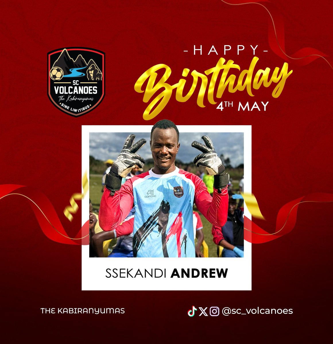 scvolcanoes's tweet photo. Birthday blessings to our team's wall at the back, Ssekandi Andrew.
We celebrate you today.
#SCVolcanoes #TheKabiranyumas https://t.co/m0eDIazwfd