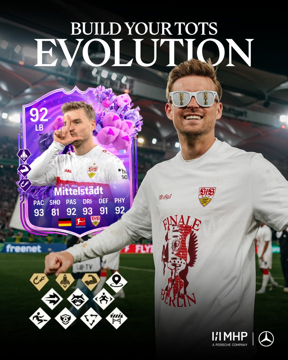 VfB_eSports's tweet photo. 🧬 EVOLUTION ALARM 🚨
🤯 Baut euren TOTS Maxi Mittelstädt 🤝
🚀 Diese Karte spielt auf einem anderen Level 😳
👉 @FabienneXIII  zeigt euch auf ihrem Profil, wie ihr die Karte bauen könnt. 🧐

-
#VfB #VfBeSports #stuttgart #fc26 #evolutions https://t.co/vjCzHckacK