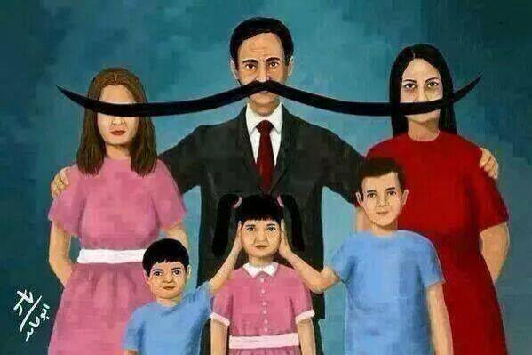 صورة عائلية 
"العنف المنزلي؛ لا تراه، لا تسمعه، لا تتحدث عنه"

لـ الفنان السوري من أصول فلسطينية ياسر أبو حامد