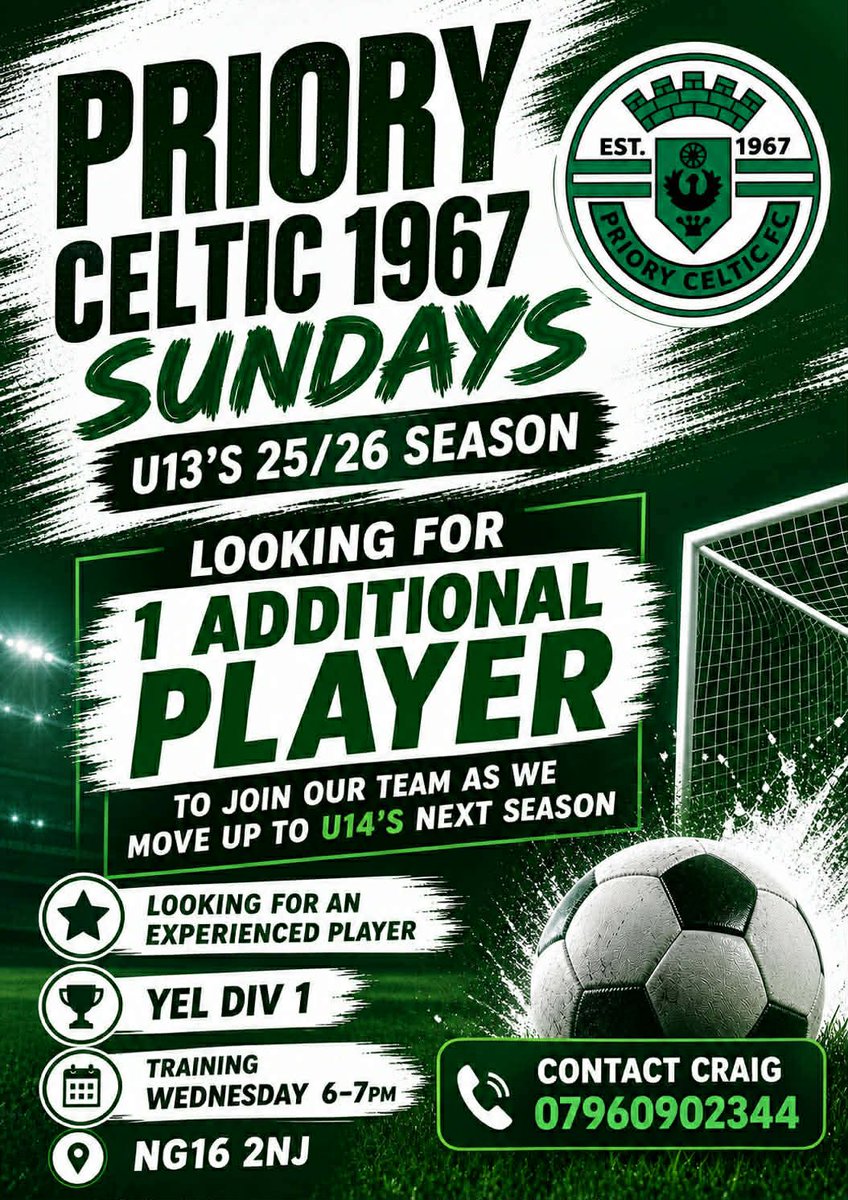 Priory Celtic tweet media