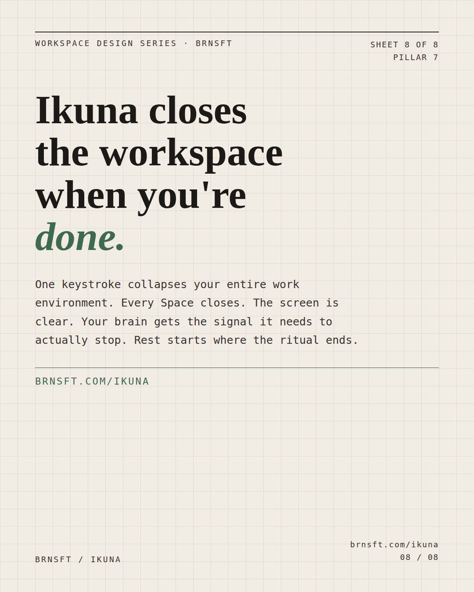 brnsft's tweet image. Without a shutdown ritual, your brain stays in the office.
Write tomorrow's first task. Make a physical signal. Close everything. No exceptions.
Four rules that actually turn work off. Swipe through.
brnsft.pulse.ly/dvle7k3nlb
#productivity #worklifebalance #shutdownritual