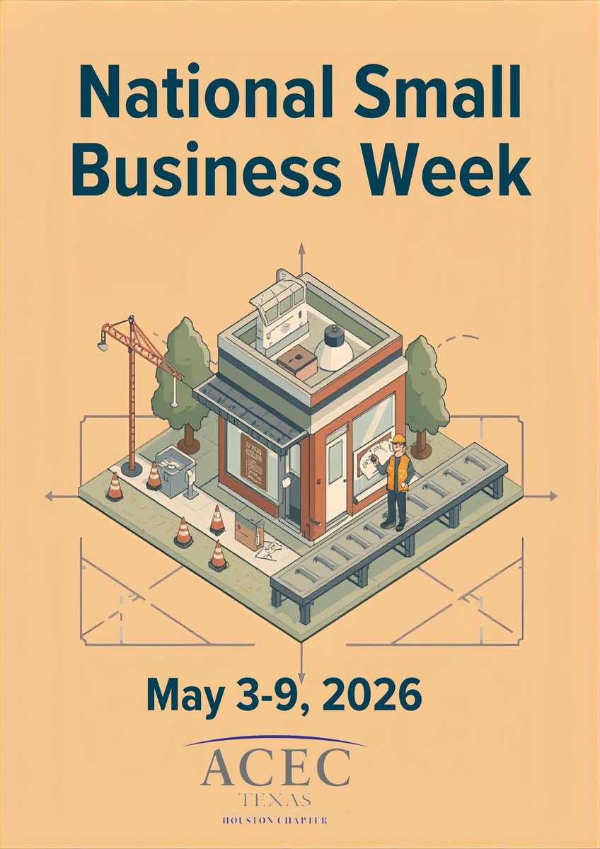 ACECHouston's tweet photo. A big thank you to the small business members of ACEC Houston. We appreciate all you do for our organization and industry, and the value your work brings to the entire Houston region. https://t.co/DFUKTh2PEw