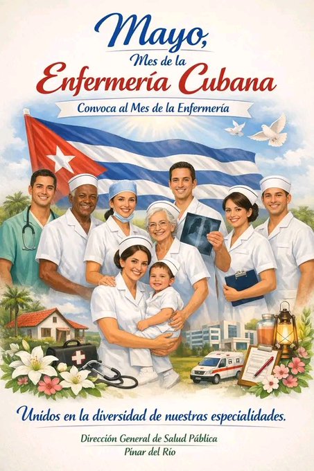 FCBCMatanzas's tweet photo. Mayo: Mes de la Enfermería Cubana  En cada sala de hospital y en cada comunidad, la enfermería cubana se convierte en símbolo de entrega y humanidad. Su labor va más allá,es acompañar, aliviar y sostener la esperanza de quienes más lo necesitan
#MatancerosEnVictoria https://t.co/yUJAAOCCM0