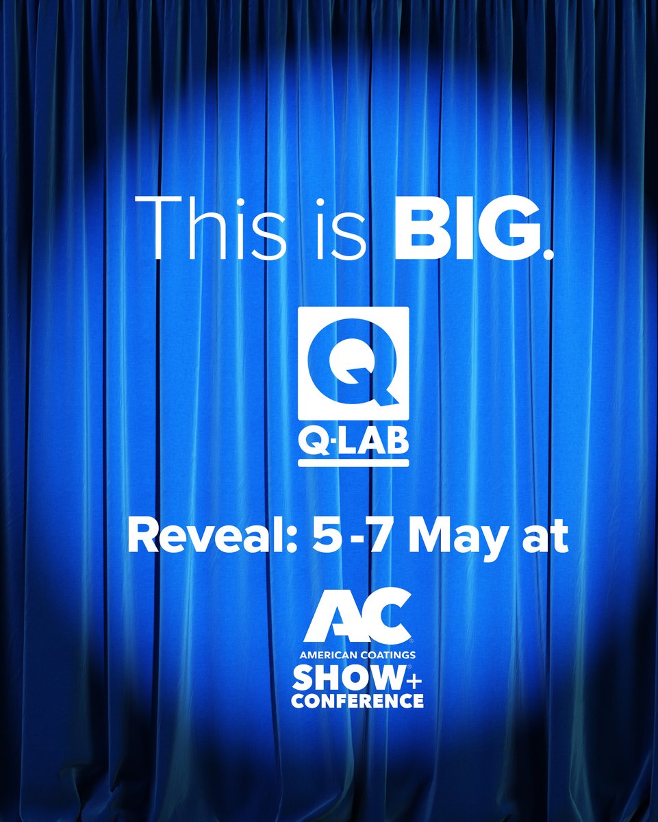 QLabWeathering's tweet image. Q-Lab’s big reveal at ACS 2026 is almost here - don’t miss it!

Visit booth 1966 to talk with our technical experts about your coating testing needs. As the global leader in weathering test equipment &amp;amp; services, We Make Testing Simple.

#ACS2026 #coatings #corrosion #weathering