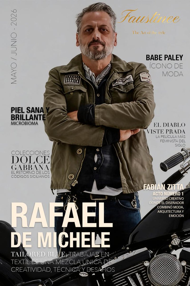 faustineemag's tweet photo. Edicion Mayo 2026, en https://t.co/XeTwAImQry 
@Rafael de Michele con Blue tailored https://t.co/DBUctrYdGj