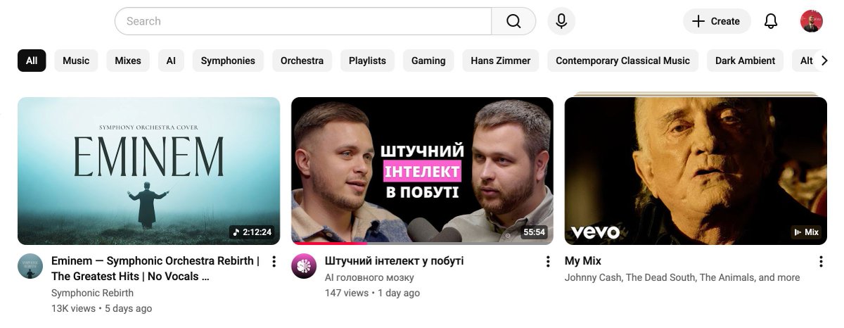 hworknet's tweet photo. Правильні рекомендації в YouTube виглядають так 😏

Ось лінк на відео: https://t.co/pMn8DngpGF https://t.co/nKwHaWUacr