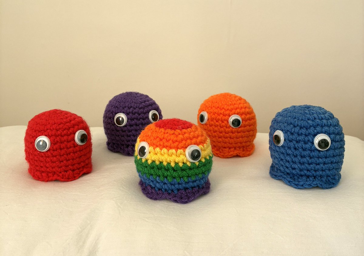 anthonybrighton's tweet image. Retro Arcade Ghost Set of 5 - anthonybrighton.etsy.com/listing/440910… - #PacMan #Ghost #Retro #Retrogames #crochet #handmade #etsy #etsyretwt #ATEtsyRT #anthonybrighton #amigurumi