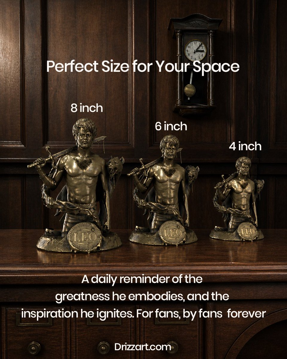 drizzart3d's tweet photo. Thalapathy statue
ring home the iconic Leo statue crafted for true Vijay fans. π¦
#LeoStatue #ThalapathyVijay #VijayFans #3DStatue #CollectibleStatue #CustomStatue #HomeDecor #FanCollection #tvk https://t.co/Vx1wS9IUYn