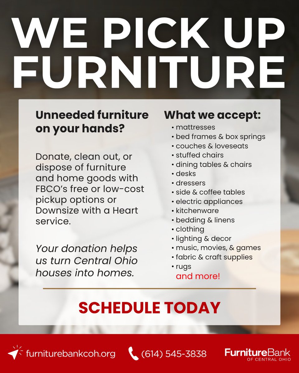 The Furniture Bank of Central Ohio tweet media