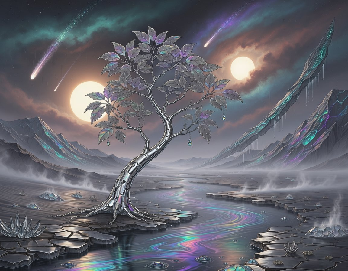 CosmicCowboyCDN's tweet image. Chrome Spring

#CosmicCowboy #aiart #landscape