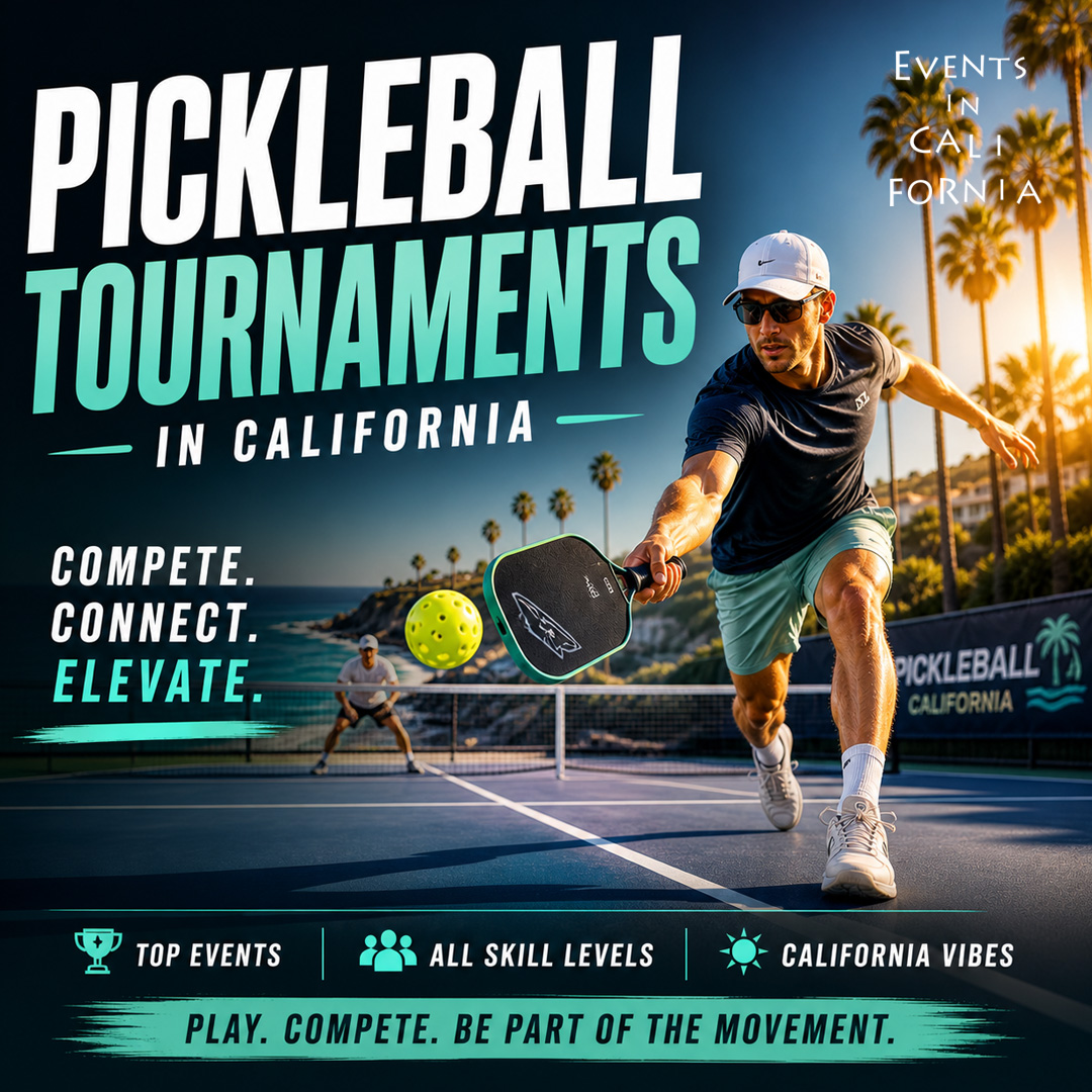 EventsInCali's tweet image. Pickleball Events In California | Tournaments &amp;amp; Games

#pickleball #pickleballca #californiapickleball #PickleballLife #pickleballtournament #pickleballevents #PickleballPlay #PickleballFun  #SoCalPickleball #norcalpickleball #bayareapickleball #sports

eventsincalifornia.com/events/pickleb…