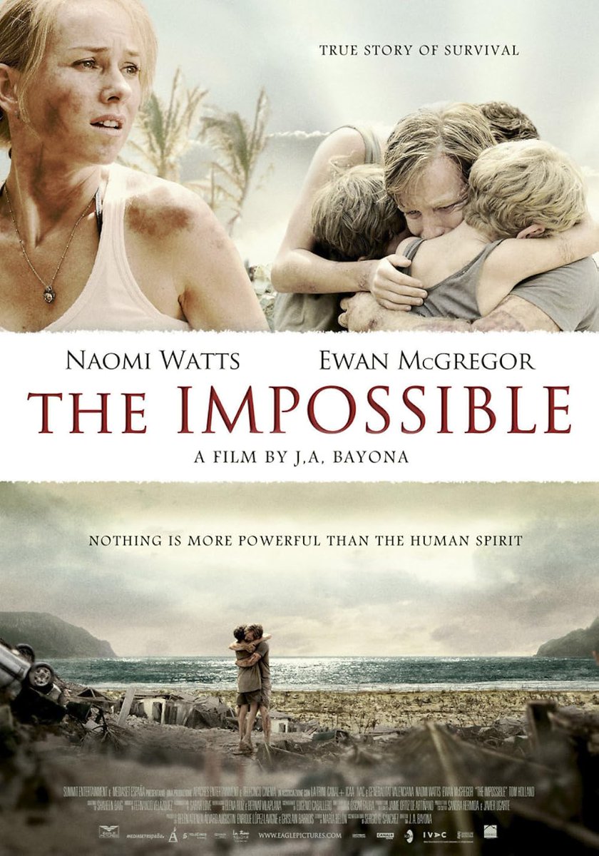 TallyMichelle4's tweet photo. #TheImpossible (2012)

The story of a tourist family in Thailand caught in the destruction and chaotic aftermath of the 2004 Indian Ocean tsunami.
#DisasterMovieVibes #FilmX https://t.co/4tBw7eZ9IU